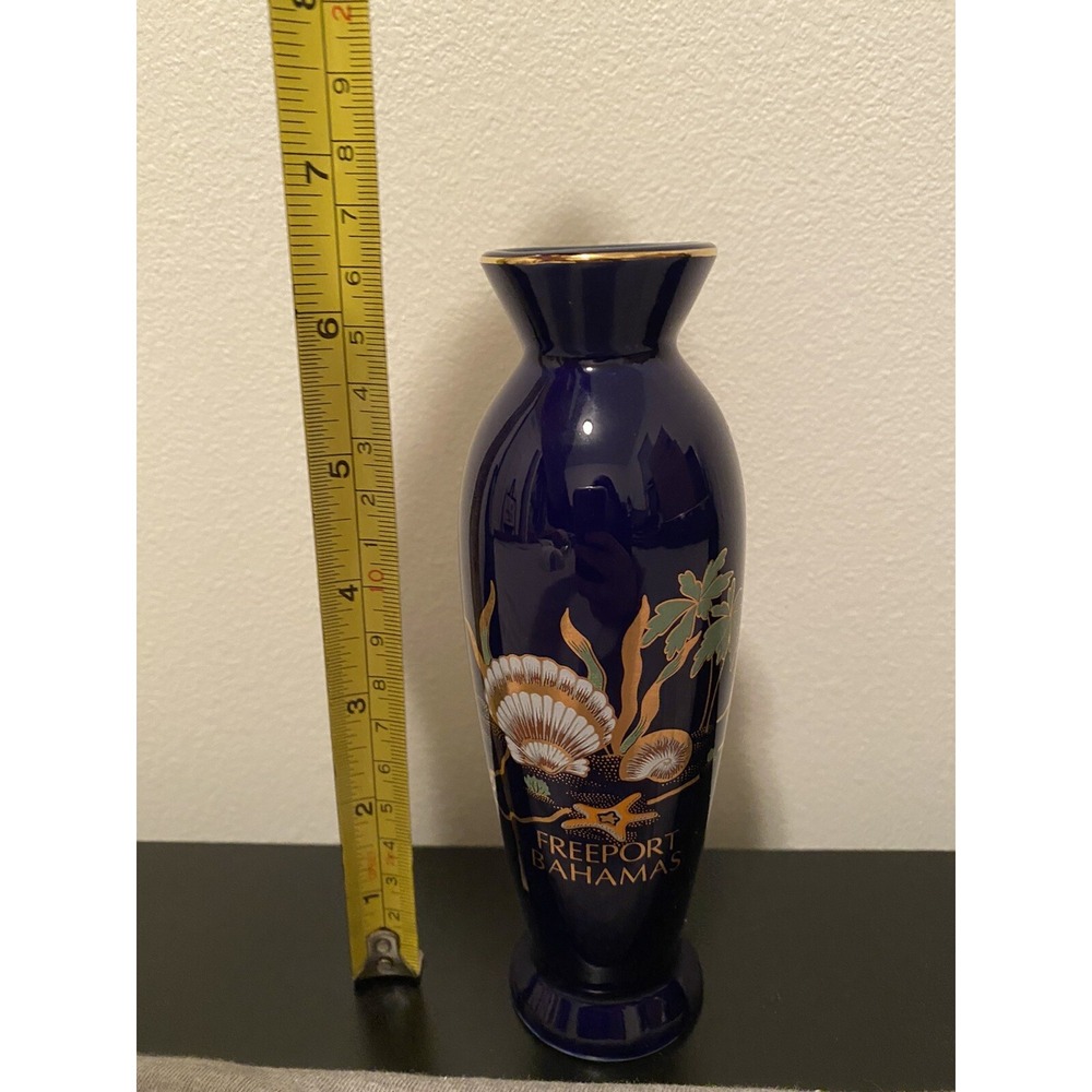 VINTAGE Freeport GRAND BAHAMA‎ SOUVENIR Decorative Vase